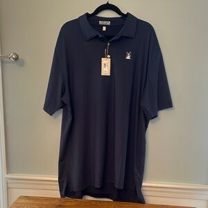 Peter Millar Navy Polo Shirt with Logo